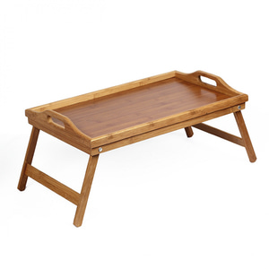 편리한 대나무 접이식 원목 사각 좌식 미니 보조 테이블